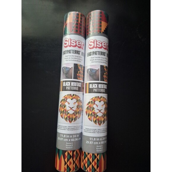 2 Siser Easypatterns HTV Heat Transfer Vinyl Kente  Black Heritage Patterns NEW - Picture 3 of 5